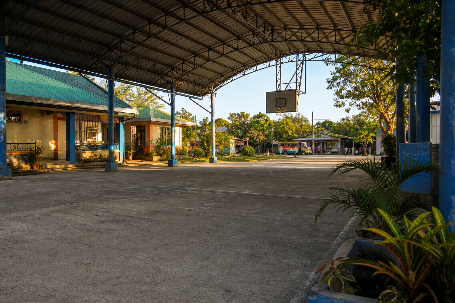 Barangay community scene
